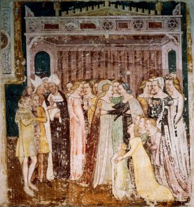 Abschied (Detail), Detail aus Geschichten der hl. Ursula