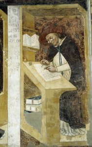Kardinal Hugues de Provence - Das älteste bekannte Porträt einer Person mit Lorgnon von Tommaso da Modena Barisino or Rabisino