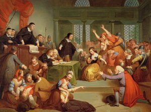 Der Prozess gegen George Jacobs, 5. August 1692 von Tompkins Harrison Matteson