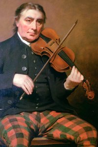 Porträt von Niel Gow, Blair Castle, Blair Atholl, Perthshire, Schottland von Tony Evans