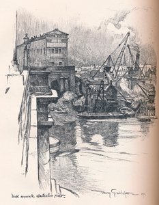 Dock gegenüber dem Waterloo Pier, ca. 1902 von Tony Grubhofer
