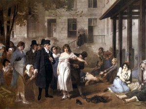 Doktor Philippe Pinel (1745 - 1826) befreit die Geisteskranken von ihren Ketten von Tony Norbert Fleury von Tony Robert Fleury