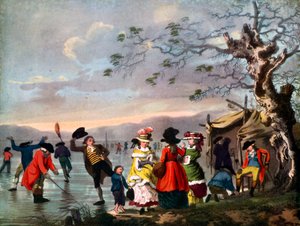 Wintervergnügen: Ein Blick in den Hyde Park vom Schleusentor am Ostende von Tookey