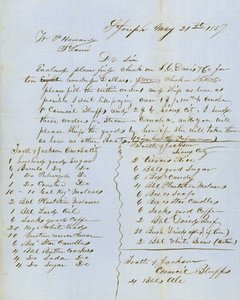 Brief unterzeichnet von Tootle & Jackson, Council Bluffs, an W.P. Howard, St. Louis, 21. Mai 1857 von Tootle and Jackson