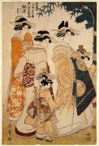 Neujahrsparade in Yoshiwara von Torii (Torii Kiyomitsu II) Kiyomine