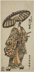 Der Schauspieler Ichikawa Yaozo I als Soga no Goro