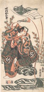 Der erste Nakamura Sukegoro in der Rolle von Omi Kotoda in Kiku wa Mukashi Soga-..., 2. Monat, 1746 von Torii Kiyohiro