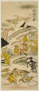 Herbst: Reisernte, Nr. 3 aus der Serie "Die vier Jahreszeiten der Bauern"