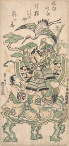 Ichimura Manzo als Yatsushi Goro und Segawa Kikujiro als Yatsushi Shosho, ca. 1745 von Torii Kiyomasu I