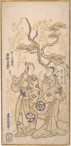 Szene aus einem Drama, Ichimura Kamezo als Hirano-ya Tokubei von Torii Kiyomasu I