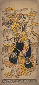 Szene aus dem Drama Sazareishi Suehiro Genji, 12. Monat, 1743 oder 1. Monat, 1744 von Torii Kiyomasu I