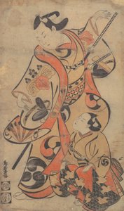 Der Schauspieler Yoshizawa Ayame als Samurai, ca. 1713 von Torii Kiyomasu I