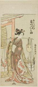 Schauspieler Ichikawa Monnosuke II als die Dame der Haarnadel (Ichikawa Monnosuke Kogai no Tsubone)