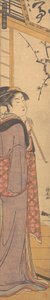 Mädchen mit Pfeife, ca. 1785 von Torii Kiyonaga