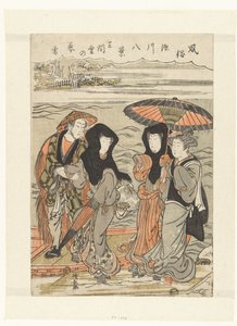 Abendschnee in Sangendo von Torii Kiyonaga
