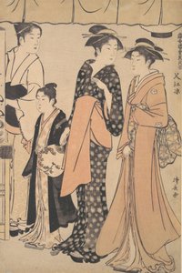Abkühlung in Nakazu von Torii Kiyonaga