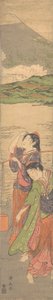 Tanz der Strandmädchen, spätes 18. Jahrhundert von Torii Kiyonaga
