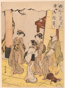 Erstes Treffen, aus der Serie "Zwölf Stufen der Ehe" von Torii Kiyonaga