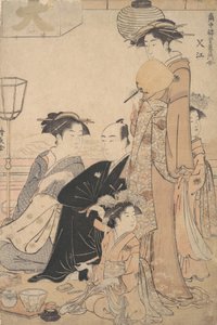 Sashiye, Name eines Ortes in Edo von Torii Kiyonaga