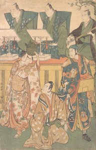 Szene aus einem Drama, ca. 1788 von Torii Kiyonaga