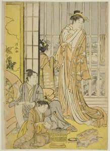 Schneemorgen im Vergnügungsviertel (Seiro yuki no ashita)