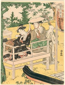 Takata, aus der Serie "Zehn Sommerlandschaften in Edo (Edo natsu jikkei)" von Torii Kiyonaga