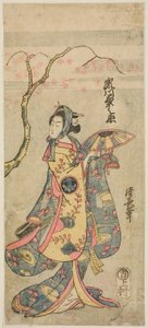 Der Schauspieler Segawa Kikunojo II als Shizuka Gozen (?) von Torii Kiyonaga