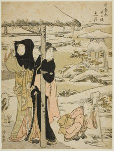 Der elfte Monat (Juichigatsu), aus der Serie "Zwölf Monate im Süden (Minami juni ko)" von Torii Kiyonaga