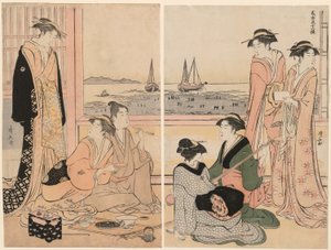 Der vierte Monat, aus der Serie "Zwölf Monate im Süden (Minami juni ko)" von Torii Kiyonaga