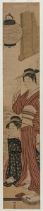 Zwei Geishas auf einem Balkon, 1782 von Torii Kiyonaga