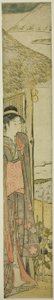 Junge Frau mit Symbolen des ersten Traums des neuen Jahres von Torii Kiyonaga