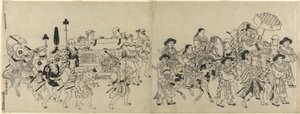 Ankunft der koreanischen Botschaft in Edo von Torii Kiyonobu I