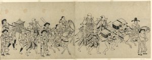 Ankunft der koreanischen Botschaft in Edo von Torii Kiyonobu I