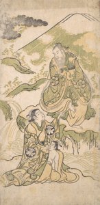 Szene aus einem Drama, ca. 1749 von Torii Kiyonobu I