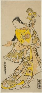 Der Schauspieler Nakamura Takesaburo I als Kewaizaka no Shosho (?) von Torii Kiyonobu I