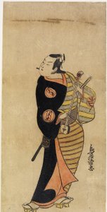 Schauspieler Ichimura Takenoj? IV als der Page Kichisabur? von Torii Kiyotada