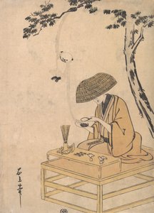 Die Lupe, ca. 1775 von Toriyama Sekien