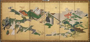 Die Geschichte von Genji, Kapitel 2: Prinz Genjis Besuch bei Utsusemi von Tosa Mitsuoki