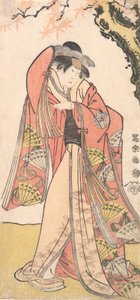Schauspieler Sakakiyama Sangoro II als Michinagas Tochter Prinzessin Otae, 1794-75