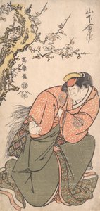Schauspieler Yamashita Kinsaku II als Sadatos Frau Iwate, 1794-95 von Toshusai Sharaku