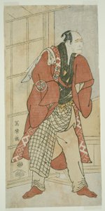 Der Schauspieler Nakajima Wadaemon als Migawari no Jizo, der Hausherr, aus Inamuragasaki in Kamakura (Nakajima Wadaemon no Kamakura Inamuragaasaki no yanushi, Migawari no Jizo) von Toshusai Sharaku