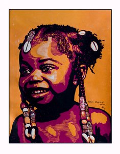 Lächelndes afrikanisches Kind