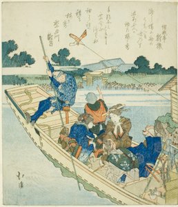 Überquerung des Sumida-Flusses am Neujahrstag