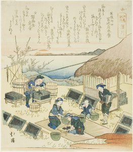 Hamagawa, aus der Serie "Ein Reisebericht nach Enoshima (Enoshima kiko)" von Totoya Hokkei