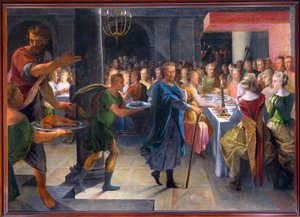 Dice bietet Francus ein Bankett an, ca. 1594-1602