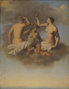 Juno, Minerva und Venus mit Amor von Toussaint Gelton