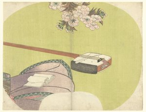 Courtisane en shamisen