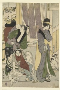 Fischverkäufer von Toyokuni (II) , Utagawa