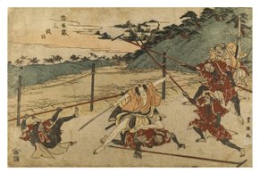 Chushingura (Der Schatz der treuen Vasallen) Akt 3 von Toyokuni Utagawa