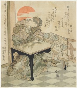 Chinesische Prinzessin an einem Sticktisch, 1828